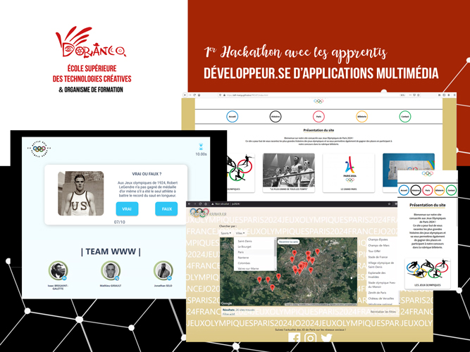 Résultats du 1er hackathon réservé à nos développeurs d’applications multimédia en apprentissage !